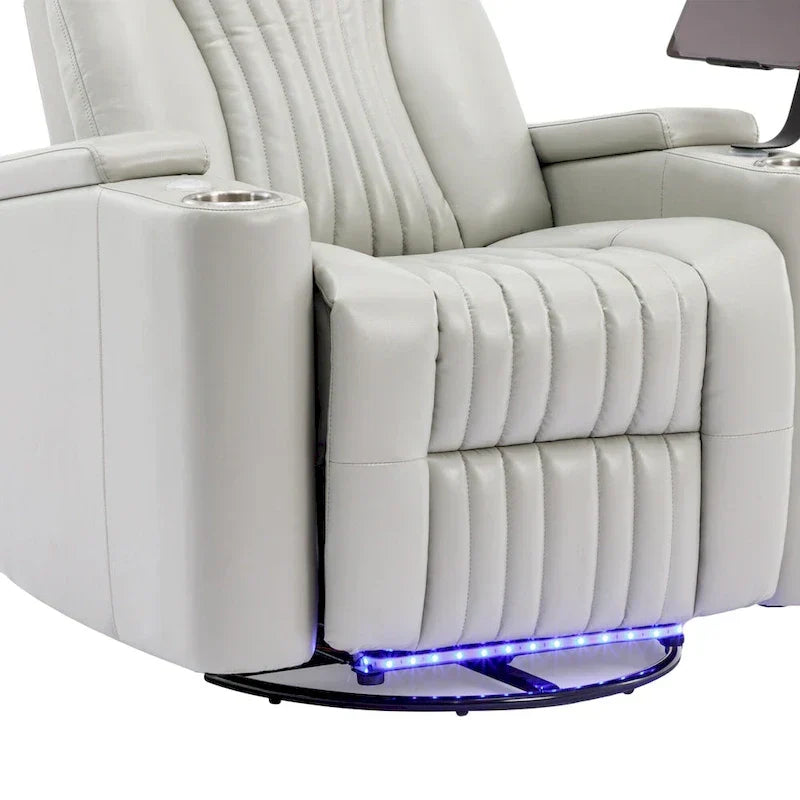 Poltrona reclinabile elettrica multifunzionale girevole a 270° per home theater