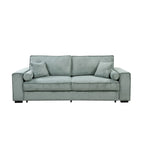 Roomfitters Large Sofa Bed with Storage, Modern 3 Seater Couch Furniture, Upholstered Back Sofa for Small Spaces