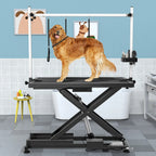 Professionele elektrische trimtafel voor grote honden, robuuste trimtafel met aluminium trimarm voor honden - 50'W