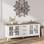 TV-meubels met opbergladen, entertainmentcenter, TV-consoletafel voor woonkamer of slaapkamer, opbergkast