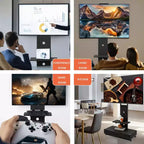 TV-Ständer für 32–75-Zoll-Fernseher, höhenverstellbarer mobiler TV-Wagen mit Schublade und Rollen für Wohnzimmer, Schlafzimmer und Büro – ModernLuxe