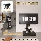 TV-Ständer für 32–75-Zoll-Fernseher, höhenverstellbarer mobiler TV-Wagen mit Schublade und Rollen für Wohnzimmer, Schlafzimmer und Büro – ModernLuxe