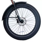 GOTRAX elektrische hybridefiets met dikke banden voor volwassenen, 26 inch, lage instap - Groen