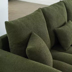 Sufan modern GDFStudio Alanna 79.5 miksi b’drapp Teddy għal 3 persuni b’imħaded
