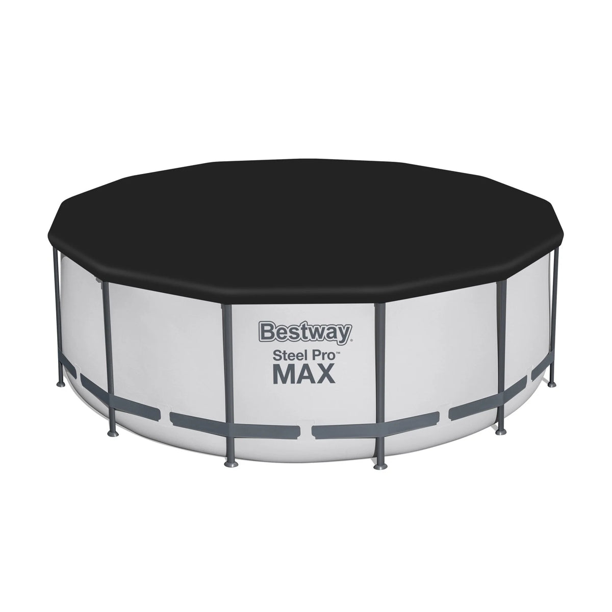 Bestway Steel Pro MAX Round Above Ground Swimming Pool with Pump & Cover