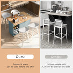 Isola da cucina con piano di lavoro pieghevole, carrello portaoggetti da cucina con ripiano estraibile, portasciugamani e cassetto, ruote girevoli