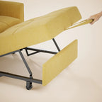 3-in-1-Schlafsofa mit verstellbarer Rückenlehne, ausziehbarer Sessel, umwandelbares Klappbett fürs Wohnzimmer