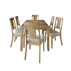 CraftPorch klassisches 7-teiliges Esszimmer-Set aus Holz