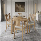 CraftPorch klassisches 7-teiliges Esszimmer-Set aus Holz