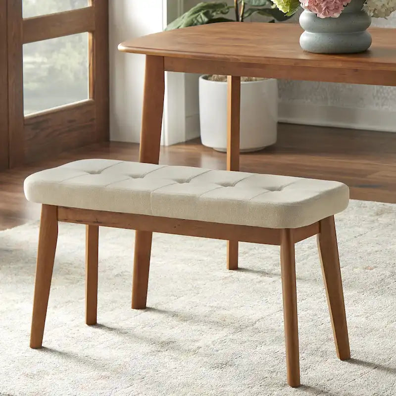 4-teiliges Nettie-Esszimmer-Set aus Massivholz von Simple Living
