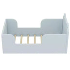 Okak Bear-Shaped Floor Bed for Ages 3-6, Toddler Bed Frame with Safety Fence, Cute Animal-Shaped Kids Bed