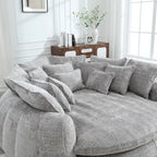 Comodo divano letto matrimoniale a panetto, divano letto oversize con braccioli
