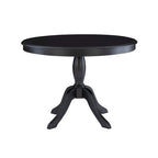 Ronde tafel met massief houten voet