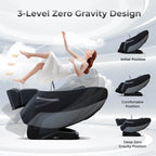 Poltrona massaggiante integrale Costway Zero Gravity con binario SL e supporto lombare