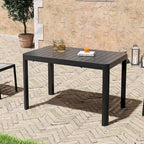 Outdoor 5/7-Piece Patio Aluminum Dining Set Stackable Chairs and Extendable Table
