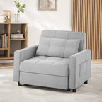 3-in-1-Schlafsofa mit verstellbarer Rückenlehne, ausziehbarer Sessel, umwandelbares Klappbett fürs Wohnzimmer