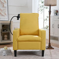 Poltrona reclinabile manuale in tessuto con portacellulare e contenitore, Gialla / Beige / Rossa / Grigia, 1 posto