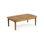 Willowbrook Outdoor Acacia Wood 4 Seater Chat Set by Christopher Knight Home