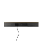 Mobile TV sospeso nero con LED a 16 colori, stile flottante, per 1 Stanza
