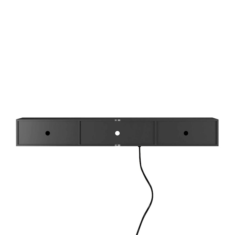 Mobile TV sospeso nero con LED a 16 colori, stile flottante, per 1 Stanza
