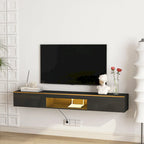 Mobile TV sospeso nero con LED a 16 colori, stile flottante, per 1 Stanza