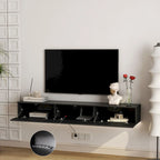 Mobile TV sospeso nero con LED a 16 colori, stile flottante, per 1 Stanza