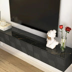 Mobile TV sospeso nero con LED a 16 colori, stile flottante, per 1 Stanza