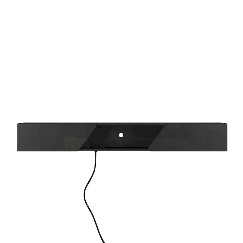 Mobile TV sospeso nero con LED a 16 colori, stile flottante, per 1 Stanza