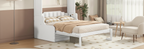 Letto a scomparsa matrimoniale White Queen con cuscino, letto a muro per 1