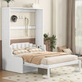 Letto a scomparsa matrimoniale White Queen con cuscino, letto a muro per 1