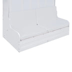 Letto a scomparsa matrimoniale White Queen con cuscino, letto a muro per 1