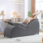 Mixoy yogastoel voor binnen, gebogen yogochaises-lounge voor volwassenen om te stretchen, sporten en ontspannen
