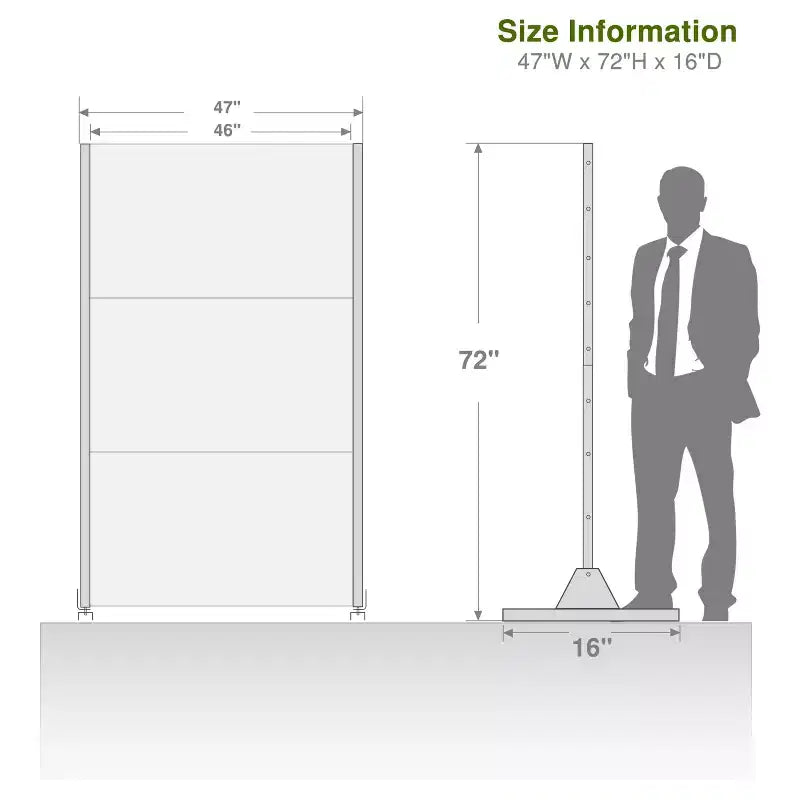 3-Panel Room Divider Screen with Geometric Pattern – Black Galvanized Steel