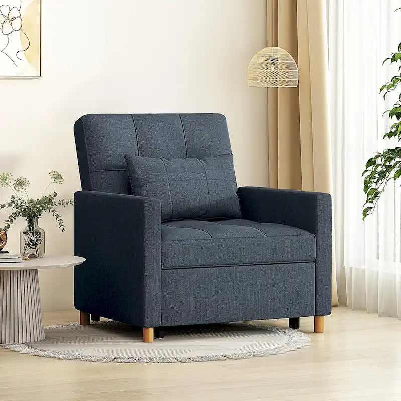 Poltrona divano letto 3 in 1 AECOJOY con cuscino e schienale convertibile