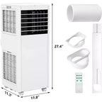 Prijenosni klima-uređaj snage 8K BTU - 3-u-1 hlađenje, odvlaživač i ventilator za 350 četvornih stopa s noćnim načinom rada i jednogodišnjim jamstvom