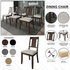 CraftPorch klassisches 7-teiliges Esszimmer-Set aus Holz