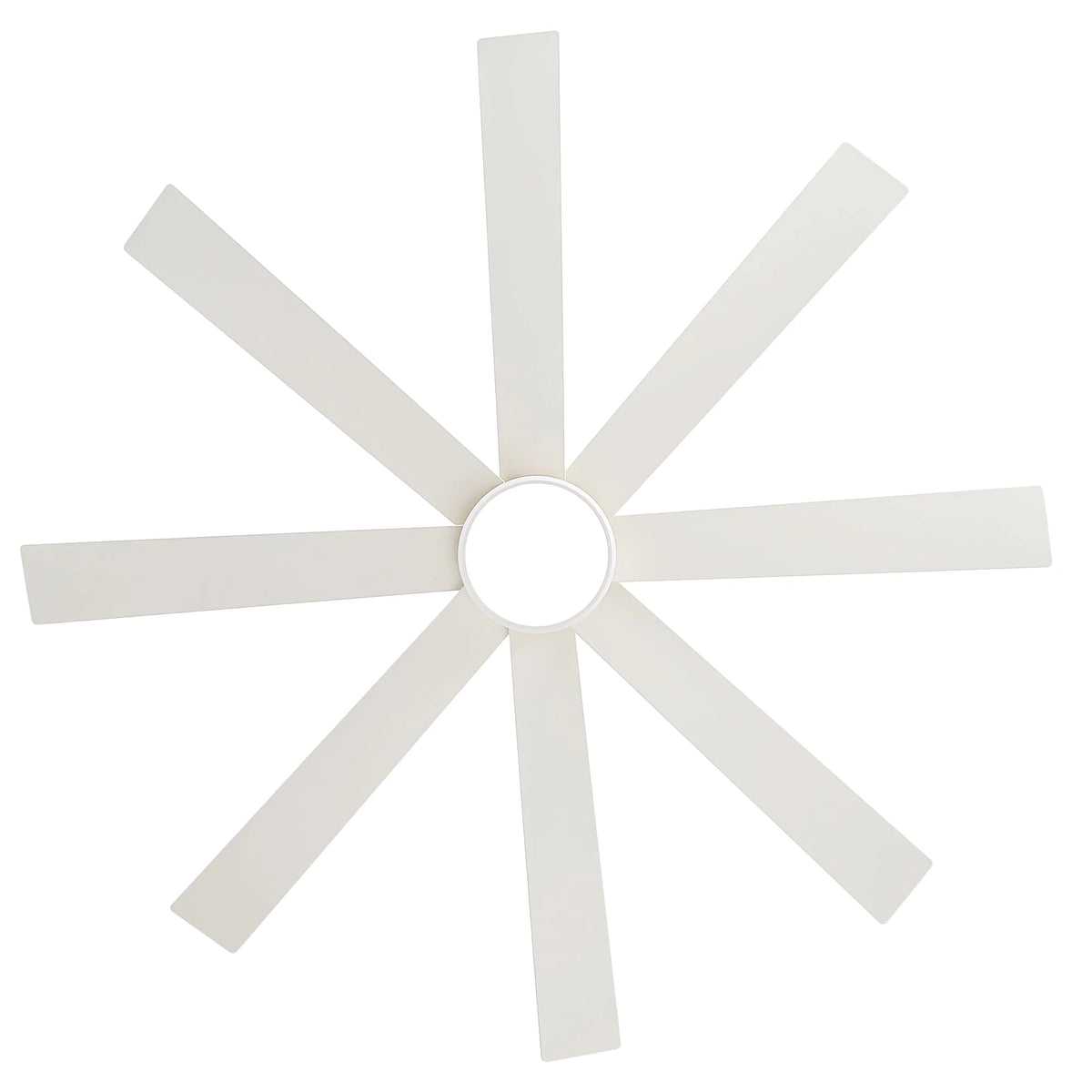 65 Inch 8-Blade Black LED Ceiling Fan with Light and Remote