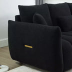 Sufan modern GDFStudio Alanna 79.5 miksi b’drapp Teddy għal 3 persuni b’imħaded