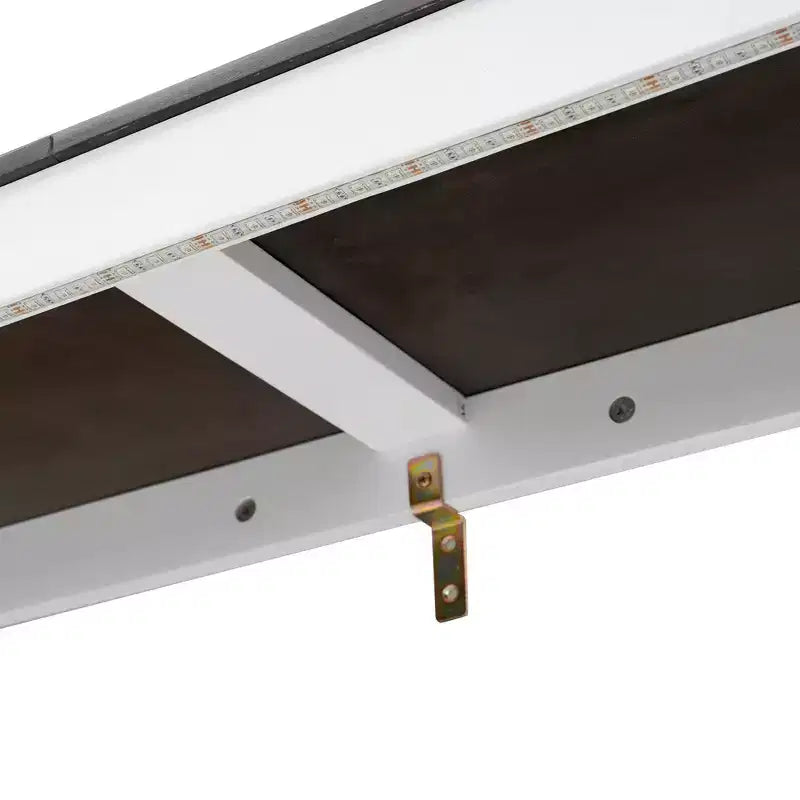 Murphy-Bett in Einzelbettgröße mit LED-Beleuchtung, lässt sich in einen Schrank einklappen, verstecktes Wandbett-Schrankbett für das Gästezimmer