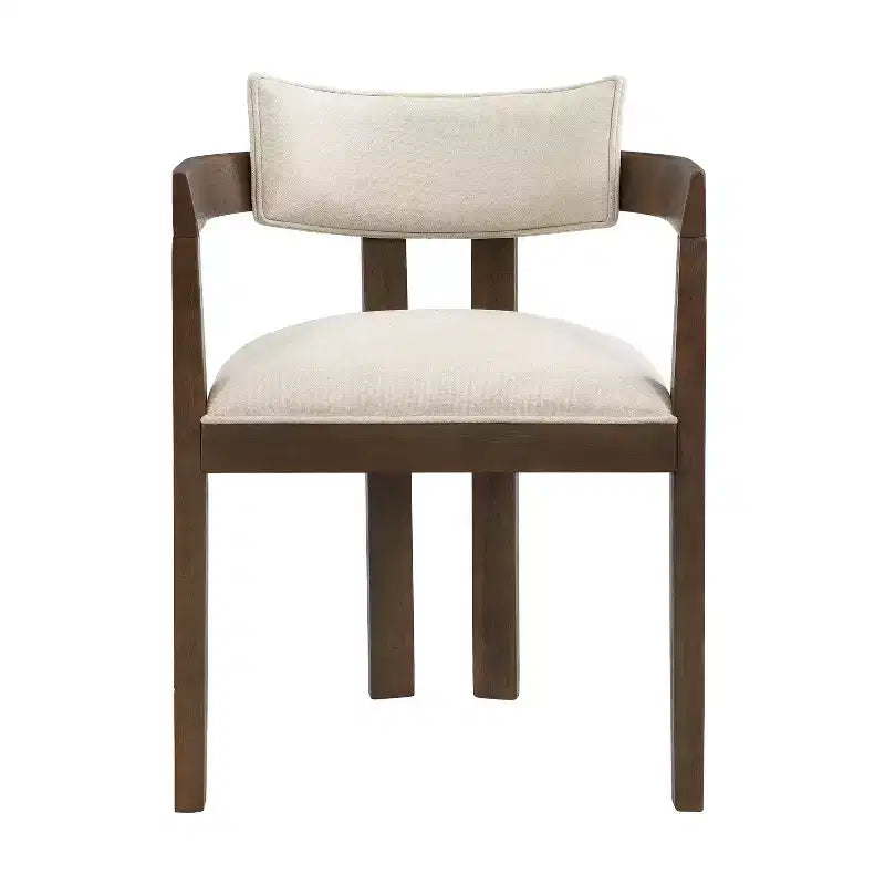 Set da pranzo rotondo moderno Christopher Knight Home Shankar da 5 pezzi con sedie imbottite in legno della gomma