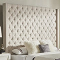 Naples Button-tufted Wingback Headboard only by iNSPIRE Q Artisan