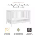 Babyletto Swell 4-in-1 umbaubares Kinderbett mit Umbausatz zum Kleinkinderbett