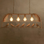 Dawl Pendenti Industrijali tal-Gżira tal-Kċina f’Forma ta’ Gaġġa tal-Għasafar tal-Metall