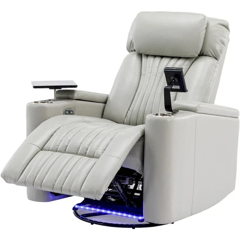 Poltrona reclinabile elettrica multifunzionale girevole a 270° per home theater