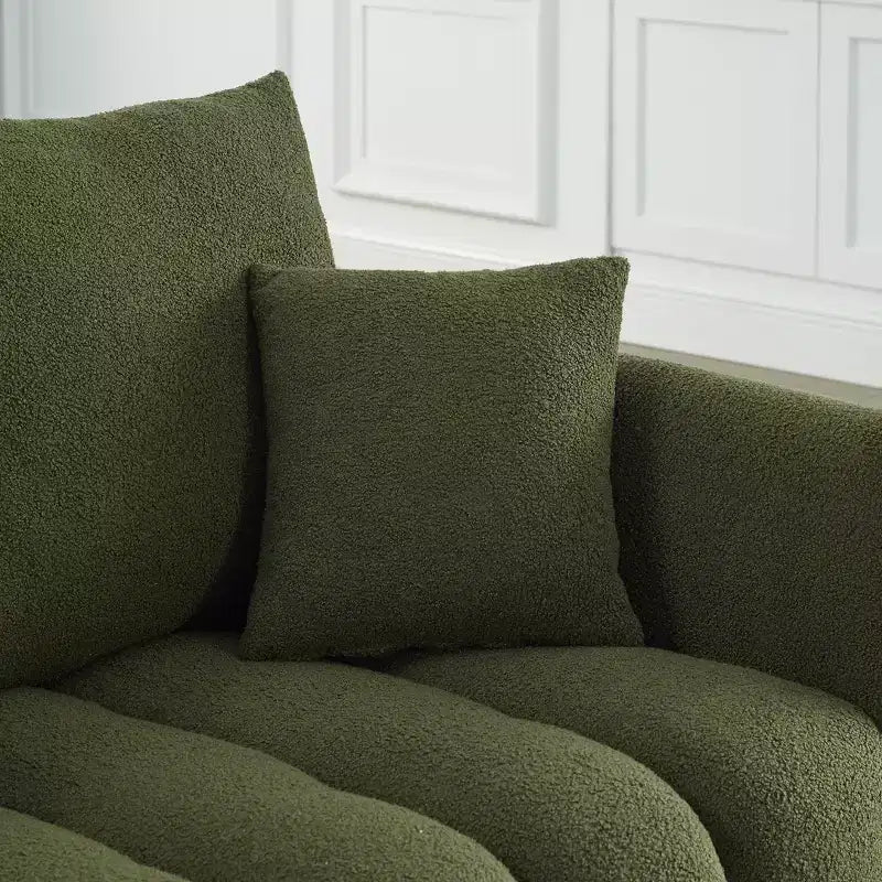 Sufan modern GDFStudio Alanna 79.5 miksi b’drapp Teddy għal 3 persuni b’imħaded