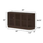 Plank+Beam Contour komoda od punog drva s 3 vrata, TV ormarić od 59 za dnevni boravak