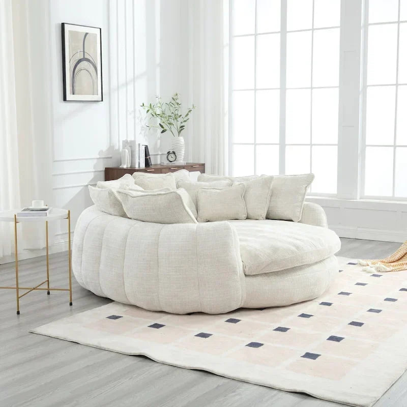 Comodo divano letto matrimoniale a panetto, divano letto oversize con braccioli