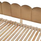 Letto Montessori a piattaforma in legno massello a forma di casetta, con tetto ad arco e letto estraibile, per bambine e bambini