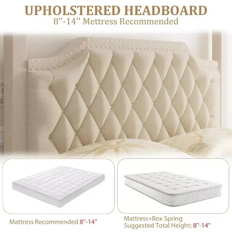 Hemelbedframe voor queensize bed met palen, hoekbeugels voor 4 hoeken, ondersteuning met latten van massief hout, geen boxspring nodig, geluidloos