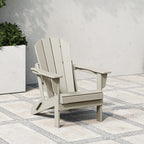 Polytrends Laguna Adirondack stolica za vanjsku terasu, otporna na izbljeđivanje i sve vremenske uvjete, sklopiva